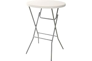 greemotion stående bord i grå, väderbeständigt festbord för inomhus och utomhus, fällbord lätt att bygga Barbord 80 cm