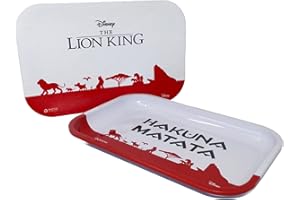 HÔMADICT Plateau multiusage Le Roi Lion avec Couvercle Magnétique - pour Rangement, Décoration, Service - 29 x 19 centimètre - Licence Officielle Disney