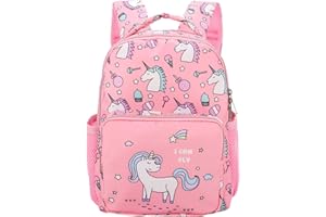 Backpack for Girls,Unicorn School Bag,BETOY Cute Unicorn Toddler Backpack Lightweight Little Kids Backpack School Bag with Chest Strap
