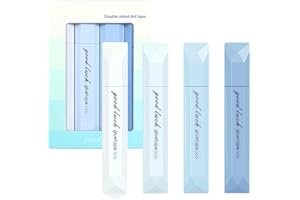 GENERIC 4 Pcs Double Sided Tape Pens, Double Sided Tape Pens for Wrapping Paper, Glue Tapes Rollers for Crafts, Adhesive Glue for Scrapbooking, Home School Office Cards, Photo, Journaling Supplies (Blue)