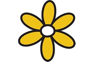 ARTIMAGEN Adesivo giallo margherita 85x75 mm.