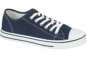 FASHION STAR Mens Canvas Lace Up Casual Espadrilles Gym Trainers Plimsolls Pumps Shoes Size