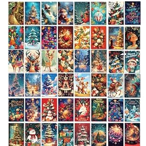 Postales Navidad 50 Piezas Tarjetas