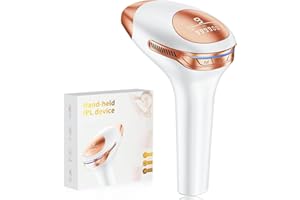 DEPLITE 21J Épilateur Lumière Pulsée,9 Niveaux Énergie avec 999900 Lumiere Pulsee, Épilateurs à lumière pulsée pour Femmes,Hommes,Visage,Maillot,Corps