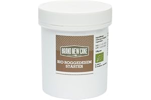 BRAND NEW CAKE BrandNewCake Levain de Seigle Bio en Poudre 180g - Idéal pour Pain Maison et Recettes Artisanales