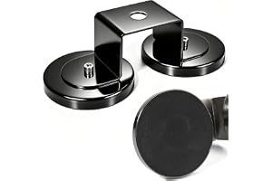 HYS Magnetiska monteringsfästen för CB/VHF/UHF-antenn, 16 mm (0,63 tum), stort hål, stark magnetisk sugkopp, lämplig för terrängfordon, bil, SUV, lastbil