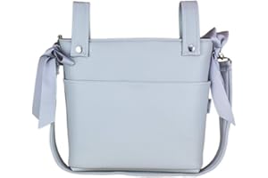 Bolso para Silla de Paseo - Talega para silla de Paseo Rosy Fuentes- Incluye Asa larga para el hombro, bolsillos interiores y lazos - Limpieza Sencilla 0-gris