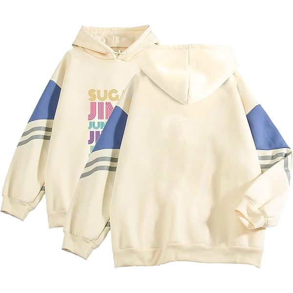 Dolpind Kpop BTS Bangtan Boys Love Yourself Pull à capuche Suga Jimin Jung Kook, Fille Garçon, noir, XX-Large