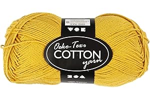 Creativ Hilo de algodón, curry, talla única