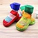 Moolecole Baby Boy Girl Toddlers Kids Children Indoor Floor Slippers Shoes Socks Stockings Cute Moccasins NON SKID Baby Shoes Winter Thick Socks