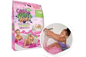 ZIMPLI - Eco Glitter Slime Baff Pink, 1 bad eller 4 lekanvändningsområden, förvandlar magiskt vatten till klibbigt, glittrande slime, miljövänlig, miljövänlig leksak