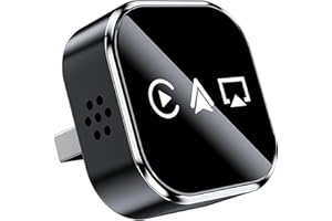 MZU 3-in-1 CarPlay Wireless Adapter für iPhone – Wireless CarPlay + Mirror Link + Plug & Play, Mini &Stabiler USB/Type-C Car Play Adapter,Unterstützt iOS 10+ & Alle Fahrzeuge mit Kabel-CarPlay ab 2016 (F)