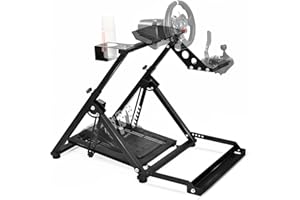 Dardoo Foldable Racing Simulator Stand Adjustable Cockpit Compatible with Logitech/Thrustmaster/Fanatec G29 G920 T300RS GT, NOT Included Wheel Pedal Handbrake and Shifter