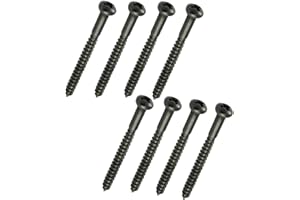 Allparts "GS-0011-003 BASS PICKUP SCREWS" 8 Viti Di Montaggio Del Pickup Per Basso - Colore: Nero