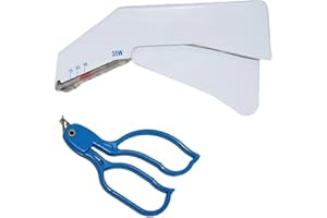 Dentaplex Einweg-Hauthefter mit Entferner, Naht-Set, Erste-Hilfe, chirurgisches Nähset, medizinische Heftgeräte, 35 vorinstallierte Heftklammern, Veterinärgebrauch