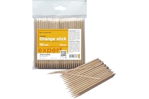 STALEKS PRO by Natury Nails 100 piezas de Palos de Madera de Naranjo 11cm para Manicura, Pedicura, Nail Art y Manualidades.