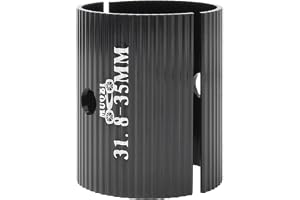 Styre Shim Clamp, Höghållfast cykelstam Shim Aluminiumlegering, Styradapter Wavy Design 25,4 till 31,8 till 35 mm ökar friktionen för cyklar Fassme
