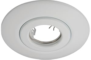 KNIGHTSBRIDGE SUPPLIED BY THE LAMP POST Knightsbridge ML Low Voltage/GU10 Recessed Converter Downlight Kit. White,HCW (Pack of 3)