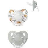 Suavinex, Pack of 2 Soothers with Anatomical Silicone Nipple SX Pro, for Babies 6-18 Months, Flatter, More Flexible Teat, Res