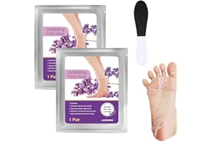 BISIENYA 2PCS Foot Peel Mask for Hard Skin,Foot Mask Callus Remover Foot Exfoliating Peeling Calluses Feet Peeling Mask for Repair Heels & Removes Dry Cracked Dead Skin