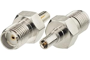 Eightwood SMA 4G Antenna Adapter SMA to CRC9 Male to SMA Female Antenna Adapter 2pcs Compatible for 4G Router Netgear AC785 Hsdpa Huawei 2G 3G 4G LTE Antenna UMTS Mobile Broadband