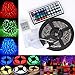 Produktbild Wokee LED Strip RGB 5m LED Licht Streifen Streifen Streifen Streifen Lichter SMD Lichter String Lichter LEDs mit Netzteil, Fernbedienung LED Stripes Lichtband Leiste Band