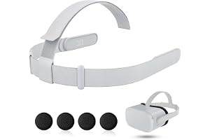 Ergonomiskt pannband, virtuell verklighet, VR-huvudrem för Quest 2, Quest 2-tillbehör, med 4 skakhattar, justerbar och andnin