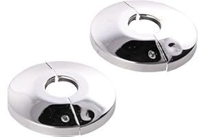 Sanitop-Wingenroth Charnière Rosace, 22 mm ou 1/2 ", diamètre extérieur 54 MM, Lot de 2, métal chromé, lot de 2, 19276 7