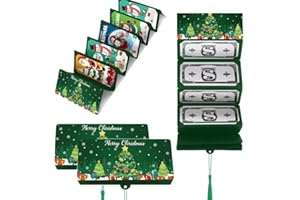 ‎JOHNBOLIN 2 Stück Weihnachts-Geld- oder Geschenkkartenhalter 2026 Upgrade, mit 10 Fächern, CHristmas Cash Gifts Überraschung, Überraschung Christmas Cash Gift Envelope,Kartenhalter für Alle Jubiläen (5#)