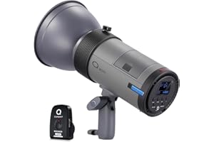 NEEWER Q300 Flash da Studio/Esterno 300W 2.4G con Trigger Wireless Q Compatto, Luce Strobo con Batteria Litio 7800mAh,Monoluce Senza Fili per Fotografia con 1000 Flash a Piena Potenza,Riciclo 0,4~2,5s