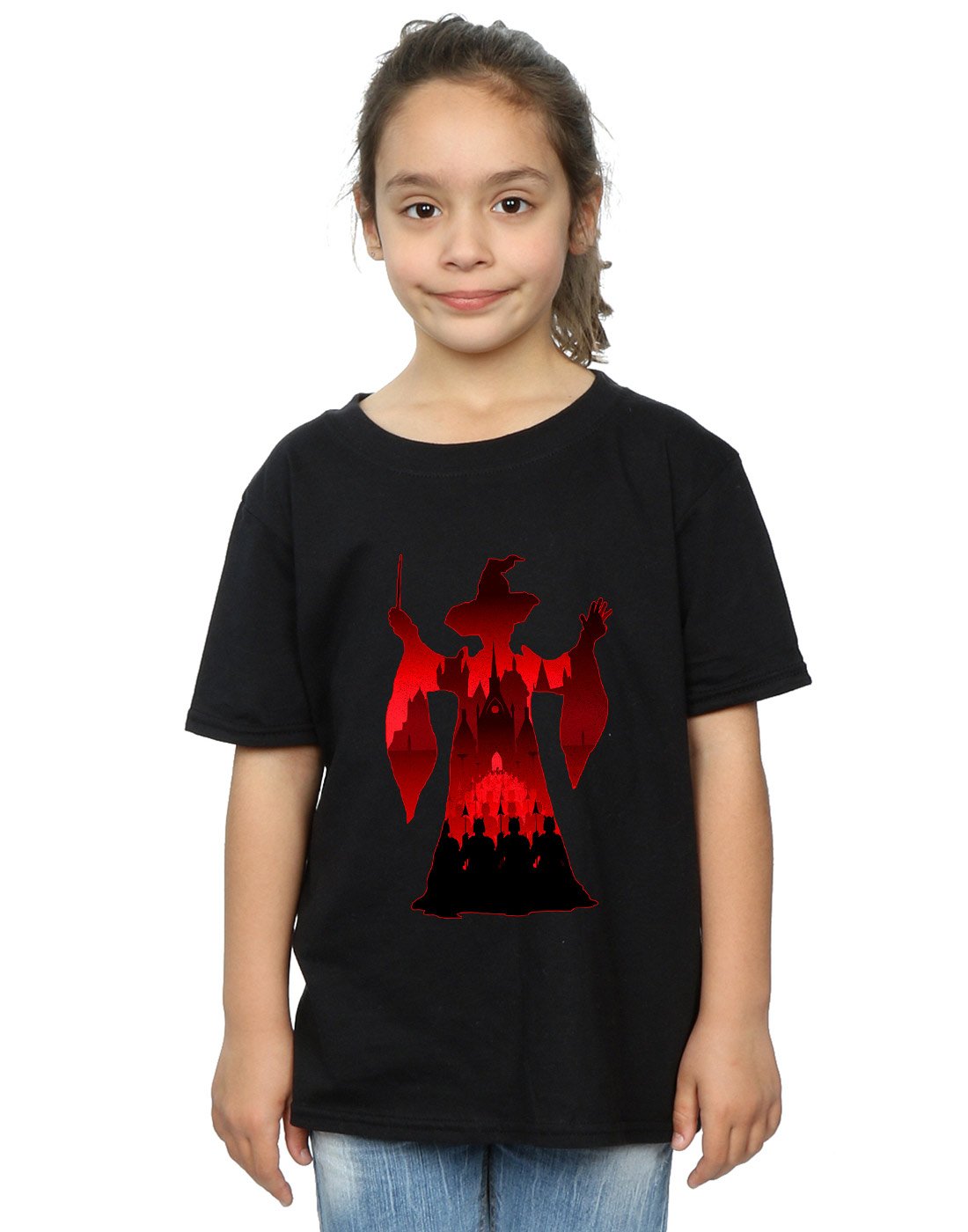 Harry-Potter-Mdchen-Minerva-McGonagall-Silhouette-T-Shirt