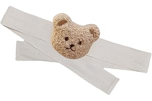 NAROOTE Tiebacks de Cortina Patrón de Cabeza de Oso Cuerda de Amarre de Cortina Resistente para Habitación de Niños (Oso de Color de té con Leche)