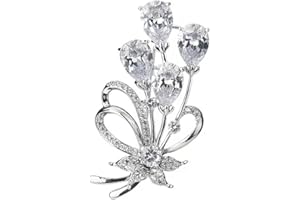 YUTTTPL Brosche für Frauen, Schmetterling Blume Schwan Zirkonia Brosche Pin Kleidung Brosche Freundschaft Schmuck Geschenke für Mutter Mädchen Freunde Ehefrau