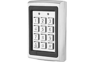Sonew 125KHz Access Control Keypad Controller PIN Code RFID Card with Waterproof,Backlit Keyboard,Metal Case for Home Shop Factory Warehouse Apartment Building