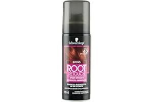 Schwarzkopf, Root Retouch, Spray Ritocco Ricrescita Immediato, Tinta per Copertura Istantanea dei Capelli Bianchi, 40 Applicazioni, Rosso
