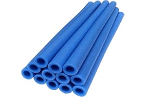 Qurygin Lot de 2/12 manchons en mousse pour trampoline - Rembourrage en mousse - Enveloppe en éponge - Manchons de protection pour poteaux de traf-mpoline - Pour rembourrage de pare-chocs