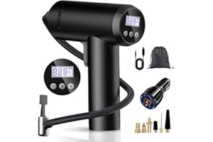 ARUBAITAI Fahrradpumpe Elektrisch Luftpumpe Akku Auto - 150PSI Mini Kompressor 7.4V für Auto Fahrrad Motorrad Bälle