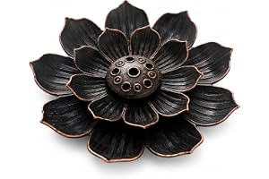 Lotus rökelsehållare i mässing, diameter 5 cm | eldstad stativ tallrik askfångare dofter avkoppling tillbehör dekoration present hem yoga dhoop agarbatti vintage mini