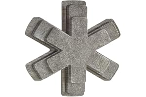 QUUPY Pot and Pan Protectors,1 Set 12 Pcs Non-Woven Pan Divider Pad,for Non Stick Pans, Saucepans, Stoneware Skillets,3 Sizes