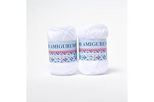 B.B.B. Filati - Amigurumi - Gomitolo filato puro cotone morbidissimo adatto per creare bambole e pupazzi lavabile in lavatrice per Ferri/Uncinetto: 3 - 4 Bianco 1 2pz 100 gr