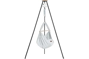 ‎SCHMUSEWOLKE BESTES FÜR BABYS SCHMUSEWOLKE Federwiege Bio Air Grey - mit Motor und Tipi anthrazit - Hängematte für Babys ab Geburt und Kleinkinder - Bio-Baumwolle - Mit Schafwollmatratze