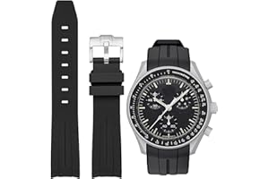 Niziruoup Cinturino Gomma per orologio Watch Strap 20mm Silicone Cinturino Curvo di Ricambio Cinturino Originale Senza lacune per Uomo Donne