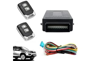 HugeAuto Car Alarm System Universal Car Remote Central Locking Kit Keyless Entry Security System with 2 Fobs