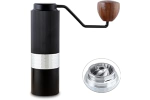 Easyworkz Slim Manual Coffee Grinder Burr Coffee Bean Grinder with Adjustable Conical Stainless Steel Burr for Espresso French Press Pour Over