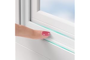 BKSAI Joint Fênetre Isolation Anti Froid, Joint Porte Fênetre Autocollante Bande d'étanchéité pour Fênetres Isolant Phonique Contre le Vent - Blanc 6M