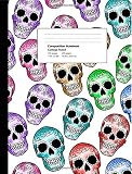 Composition Notebook: Rainbow Sugar Skull Print