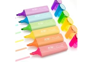 Ashton and Wright - ElectroLine Classic Highlighters - Pastel 6 Pack