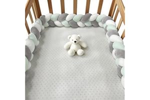 RZYW Thick Soft Breathable Cushion Side Protectors All Round Braided Protector for Room Bed Bed Guard Rail Surrounds Cushions Anti-Collision Head Knot,S3,450CM