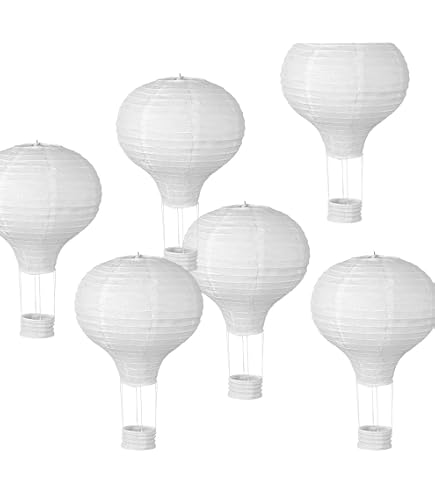 EXCEART 24 Stück DIY Heißluftballon-Holzscheiben – Naturbelassene Holzanhänger Zum Bemalen & Dekorieren
