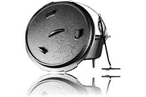 ‎GRILLSCHWEINE Grillschweine Dutch Oven 6QT (5,7 L mit Füße) - BBQ Schmorofen - Gusseisen Feuertopf